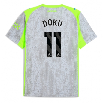 Billige Fotballdrakt Manchester City Jeremy Doku #11 Replika Tredjedrakt 2025-26 Kortermet